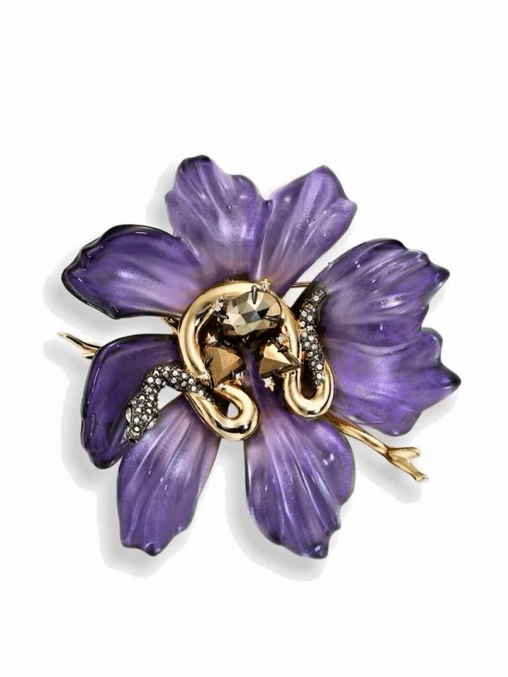 ALEXIS BITTAR Serpent Flower Brooch